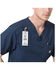 Image #4 - Carhartt Men's Slim Fit Six Pocket V-Neck Scrub Top, Navy, hi-res