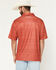 Image #4 - Cinch Men's ArenaFlex Southwestern Print Polo, Red, hi-res