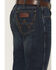 Image #4 - Wrangler Retro Men's 77MWZ Dark Wash Slim Bootcut Stretch Denim Jeans, Dark Wash, hi-res