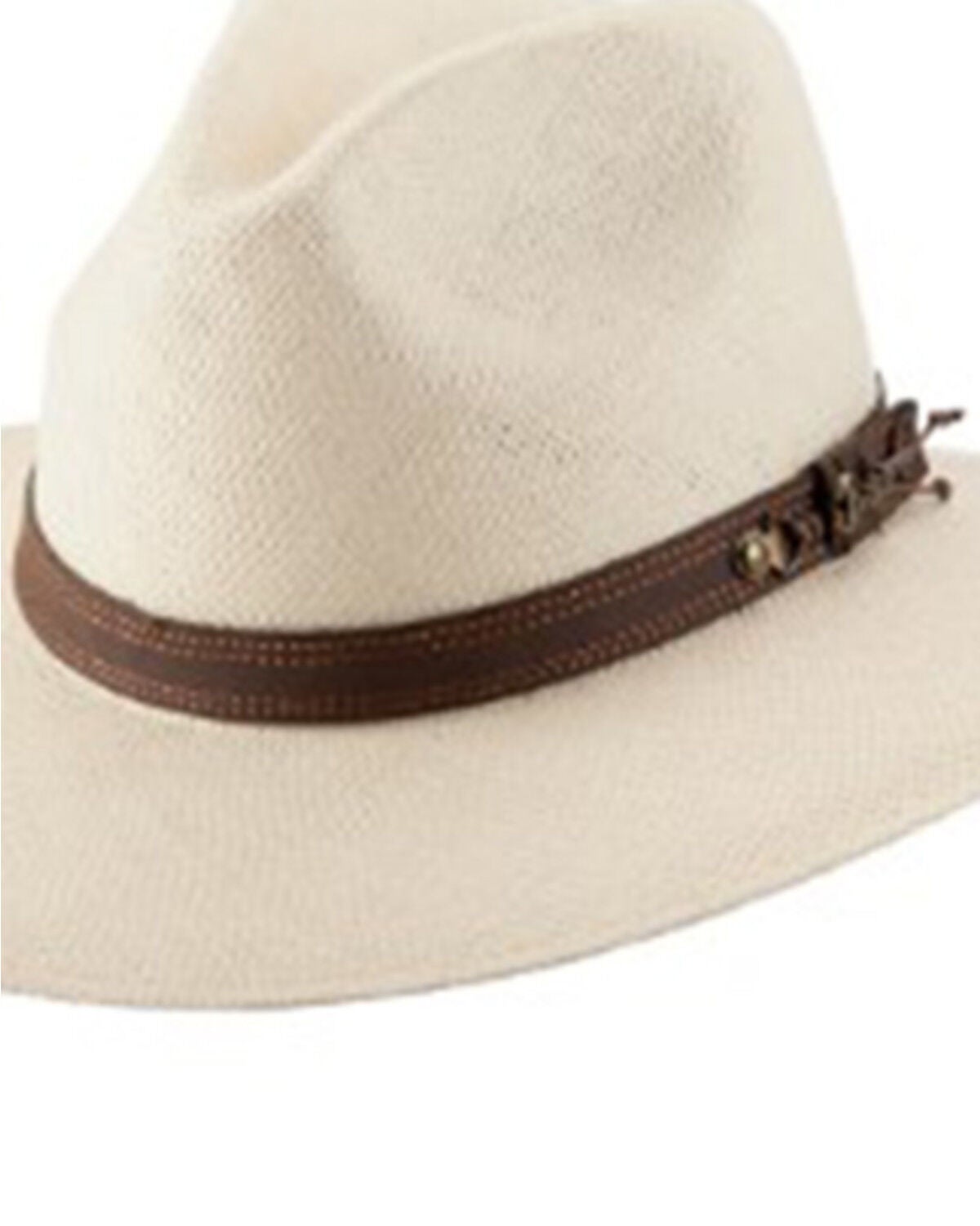 Bullhide Natural Open Land Panama Fedora Straw Hat, Natural, hi-res