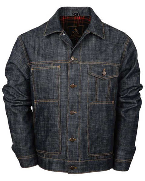 STS Ranchwear By Carroll Men's Quinten Denim Jacket, Dark Wash, hi-res