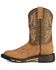 Ariat Boys' Aged Bark Workhog Cowboy Boots - Round Toe, Aged Bark, hi-res