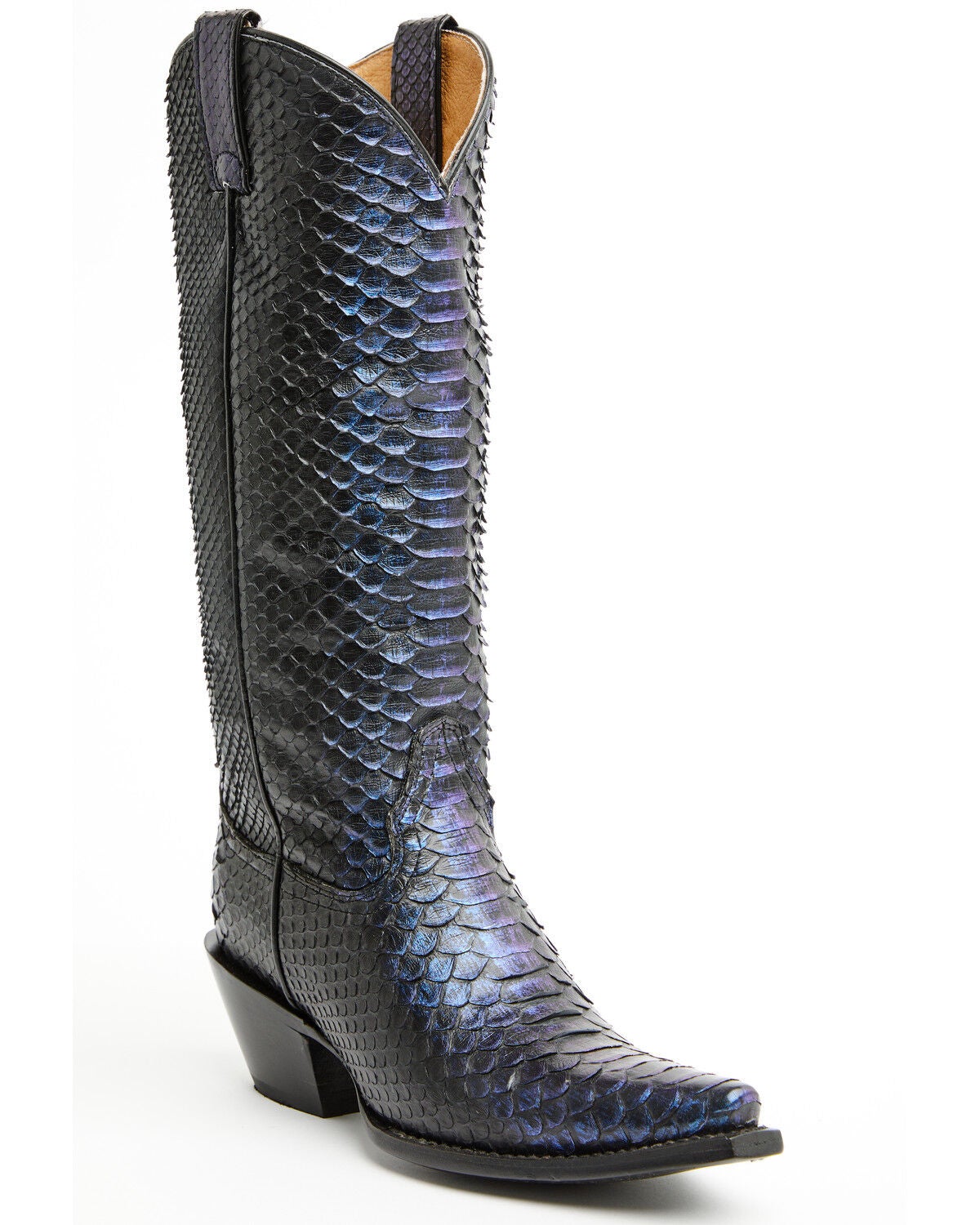 Idyllwind Women's Slay Exotic Python Tall Western Boots - Snip Toe, Blue, hi-res