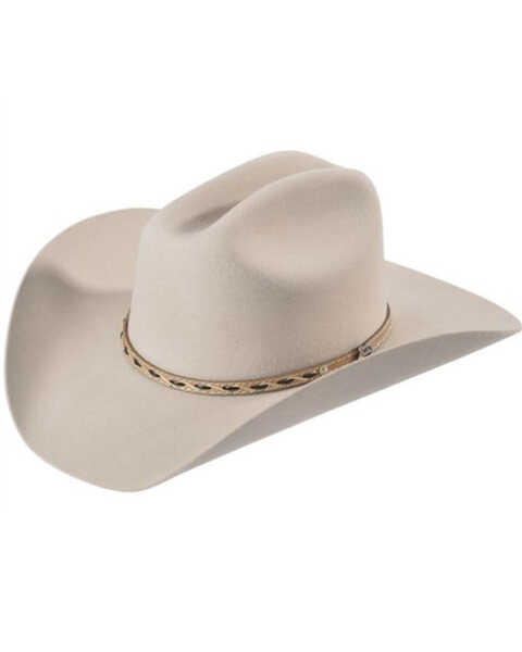Justin Men's 2X Bonanza Felt Cowboy Hat, Belly, hi-res