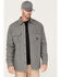 Image #1 - Hawx Men's Channel Quilted Flannel Button-Down Shirt Jacket , Grey, hi-res