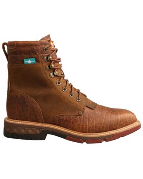 Image #2 - Twisted X Men's CellStretch Waterproof Work Boots - Alloy Toe, Brown, hi-res