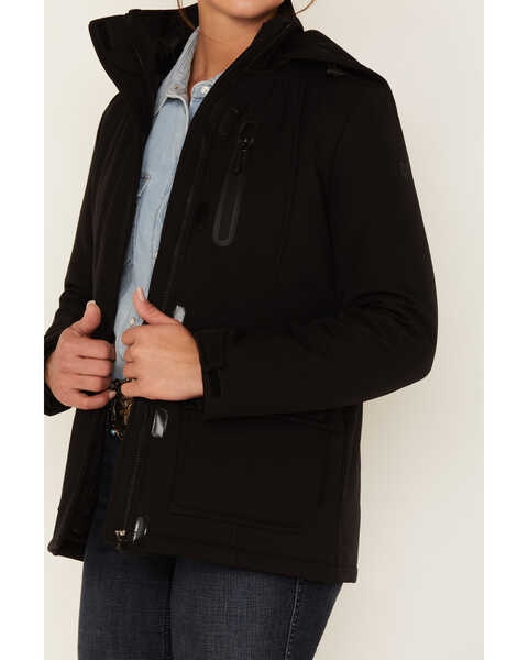 Image #3 - RANK 45® Women's 3-in-1 Softshell Coat, Black, hi-res