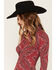 Image #2 - Idyllwind Women's Bamndana Bandana Print Long Sleeve Button-Down Stretch Western Riding Shirt, Red, hi-res