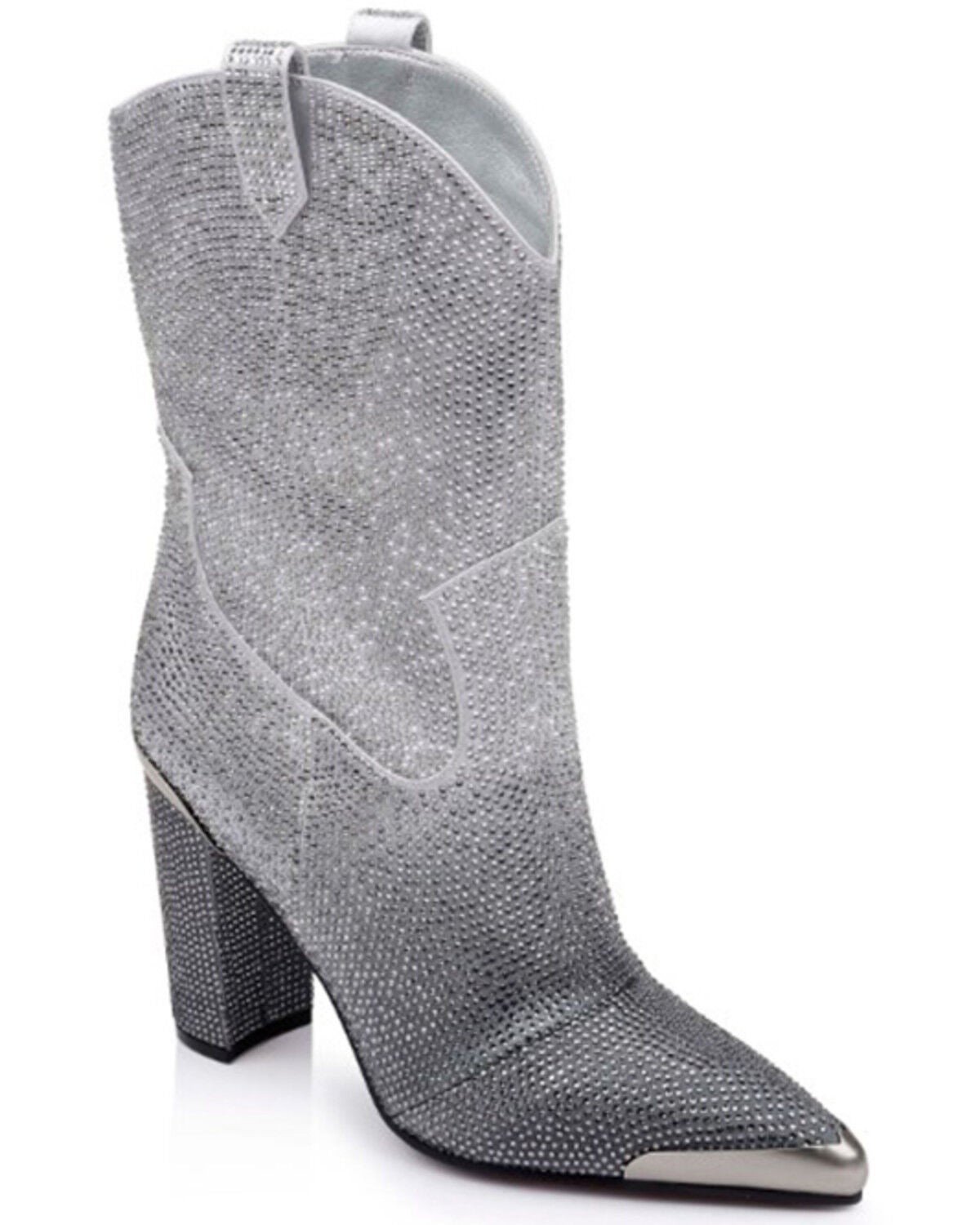Daniel Diamond Women's Johnny Guitar Western Boots - Snip Toe, Grey, hi-res