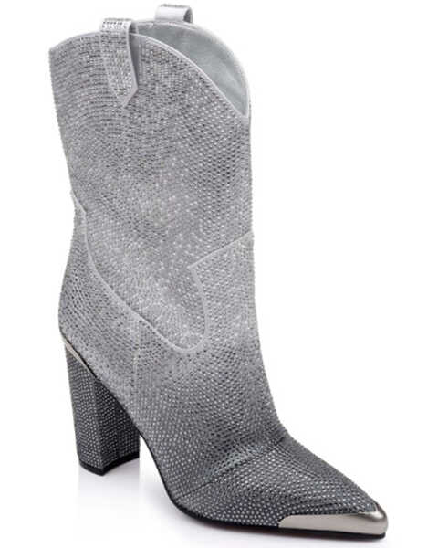 DanielXDiamond Women's Johnny Guitar Western Boots - Pointed Toe, Grey, hi-res
