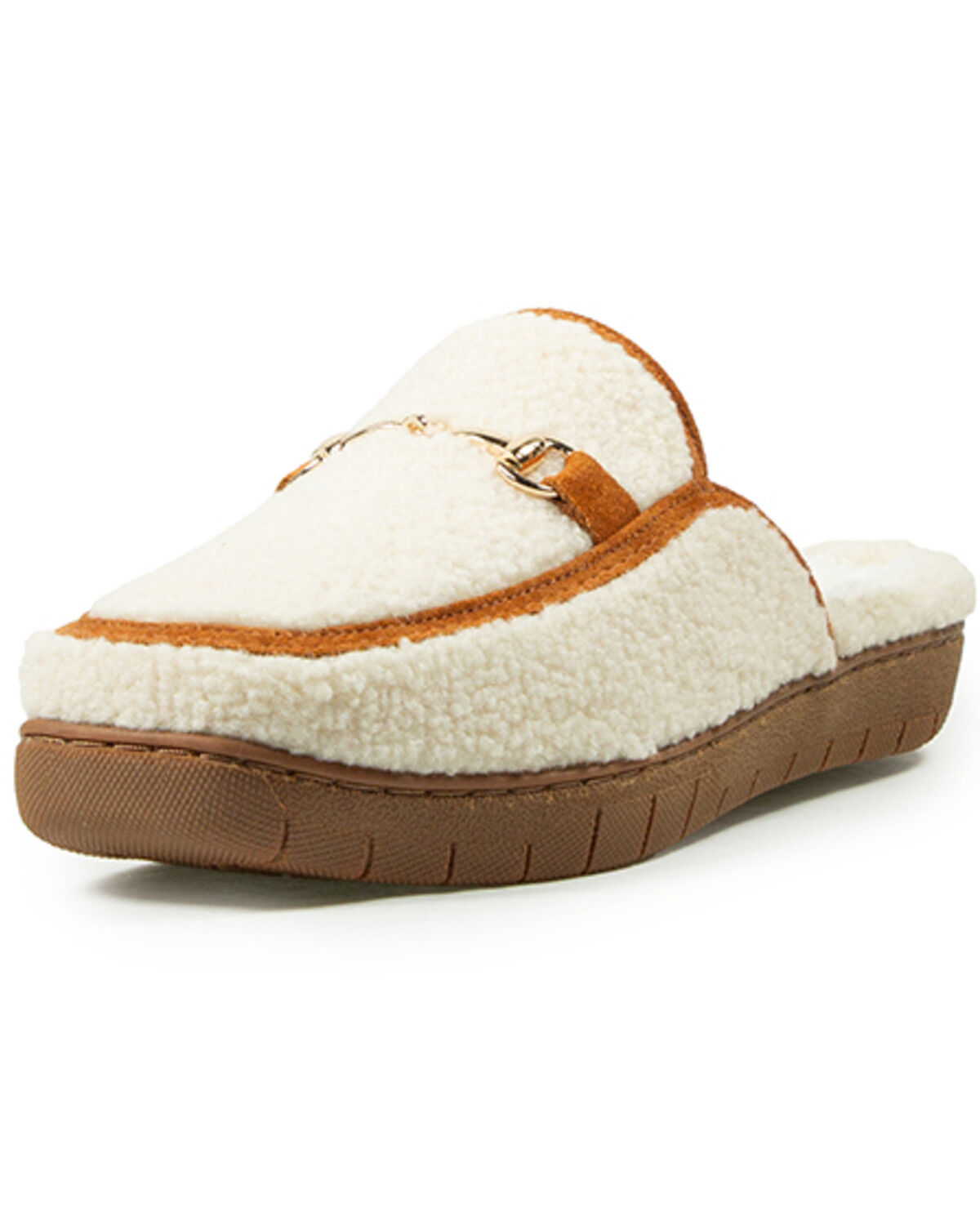 Image #1 - Ariat Women's Lexington Snaffle Slippers, Cream, hi-res
