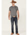 Image #2 - Howitzer Men's Heather Charcoal Freedom Union Graphic Short Sleeve T-Shirt, , hi-res