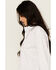 Image #2 - Blue B Women's Solid Rhinestone Long Sleeve Button-Down Shirt, White, hi-res