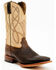 Image #1 - RANK 45® Men's Deuce Western Boots - Broad Square Toe, Cream/brown, hi-res