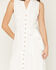 Image #5 - Shyanne Women's Solid Sleeveless Button-Down High-Low Midi Dress, White, hi-res