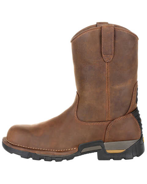 Image #3 - Georgia Boot Men's Eagle One Waterproof Pull On Work Boots - Soft Toe, Brown, hi-res