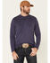 Flag & Anthem Men's Navy Gulfport Performance Slub Henley Long Sleeve Shirt, Navy, hi-res