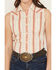 Image #3 - Ariat Women's Billie Jean Desert Stripe Sleeveless Shirt, Cream, hi-res