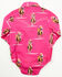 Image #3 - Cowgirl Hardware Infant Girls' Cowgirl Print Long Sleeve Snap Onesie, Pink, hi-res