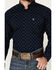 Image #3 - Ariat Men's Percy Geo Print Long Sleeve Button-Down Western Shirt , Dark Blue, hi-res