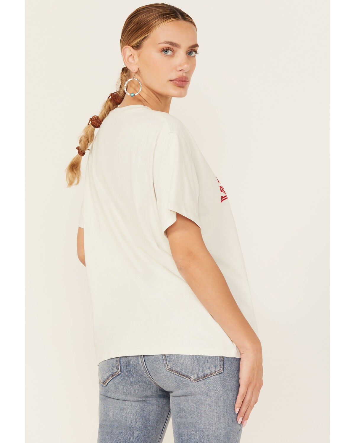 Image #4 - Wrangler Women's University Short Sleeve Graphic Tee, White, hi-res