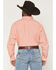 Image #4 - Ariat Men's Jerry Speckled Print Long Sleeve Button-Down Western Shirt, Coral, hi-res