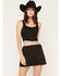 Image #1 - Originality Women's Rhinestone Corset, Black, hi-res