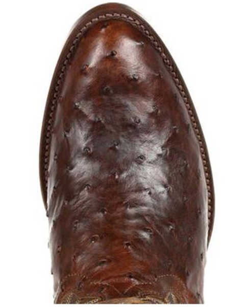 Durango Men's Exotic Full-Quill Ostrich Western Boots - Medium Toe, Brown, hi-res