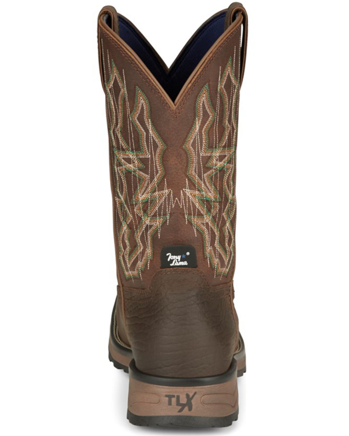 Image #5 - Tony Lama Men's Anchor Water Buffalo Pull On Western Work Boots - Composite Toe, Brown, hi-res