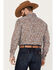 Image #4 - Roper Men's Amarillo Paisley Print Long Sleeve Button Down Western Shirt, Dark Orange, hi-res