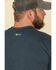 Image #5 - Carhartt Men's M-FR Midweight Signature Logo Long Sleeve Work Shirt - Big, Dark Blue, hi-res