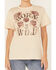 Image #3 - Cleo + Wolf Women's Born To Be Wild Short Sleeve Graphic Tee, Oatmeal, hi-res