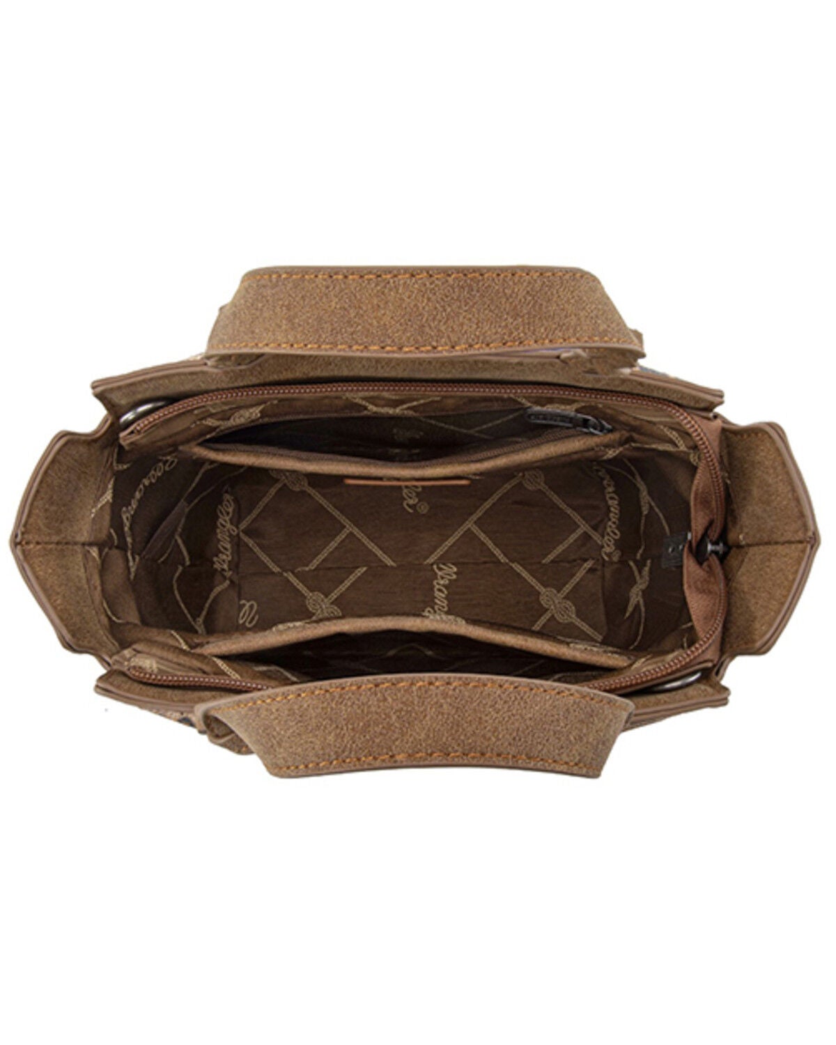 Image #3 - Wrangler Women's Leopard Print Crossbody Tote, Brown, hi-res
