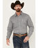 Image #1 - Panhandle Men's Select Medallion Print Long Sleeve Snap Western Shirt, Black, hi-res