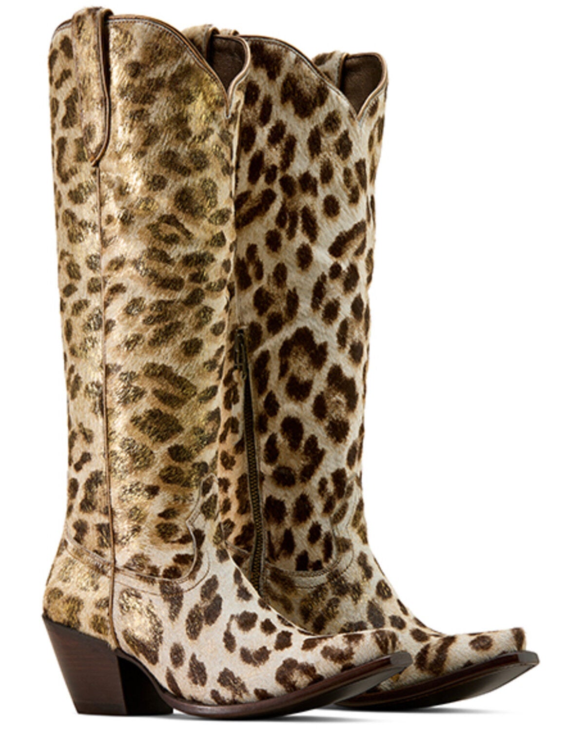 Image #4 - Ariat Women's Casanova Leopard Print Hair-On Western Boots - Snip Toe, Brown, hi-res