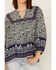 Image #3 - Bila Women's Floral Print Long Sleeve Shirt, Blue, hi-res