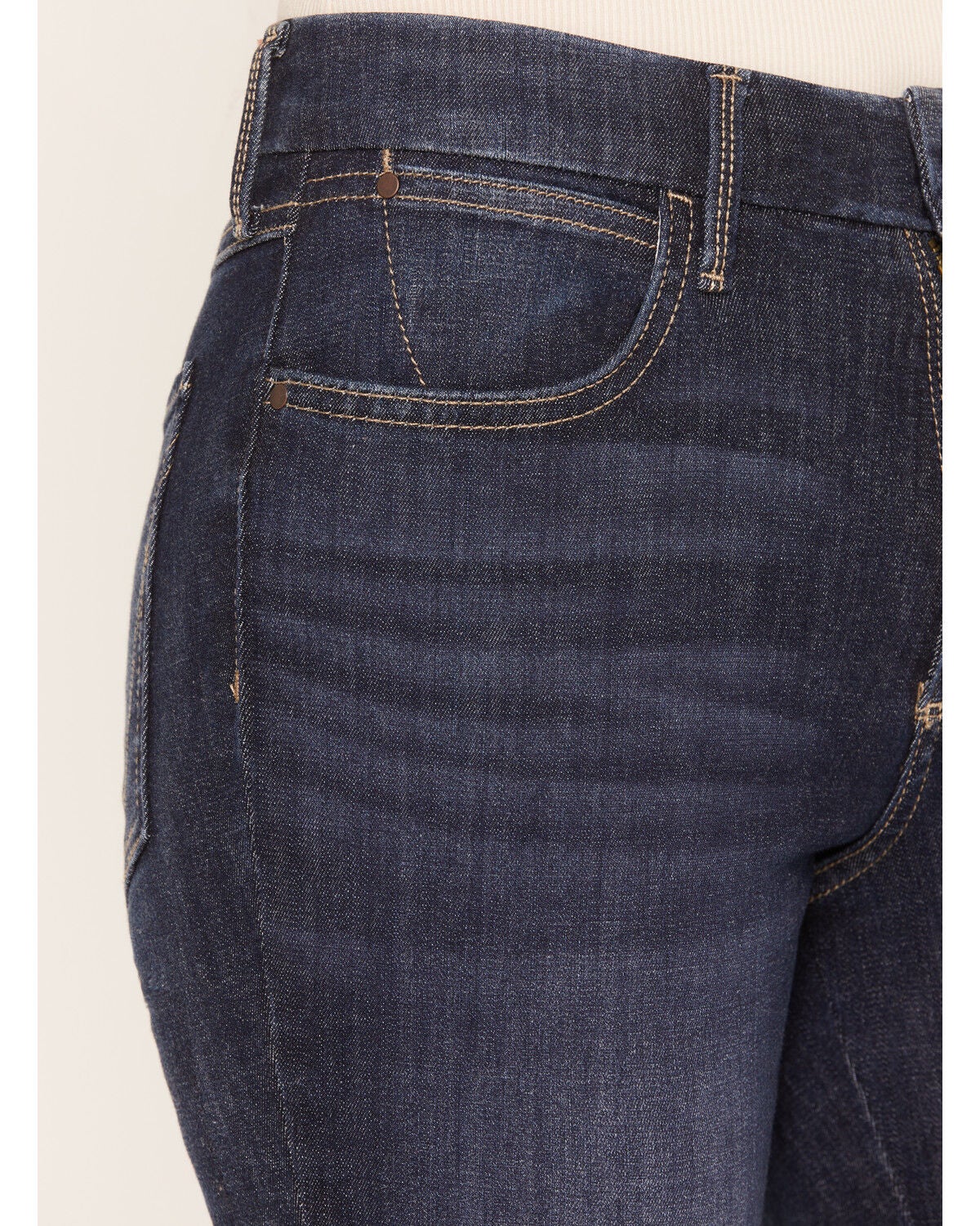 Image #2 - Wrangler Women's Rae Dark Wash High Rise Bespoke Skinny Stretch Denim Jeans, Dark Wash, hi-res