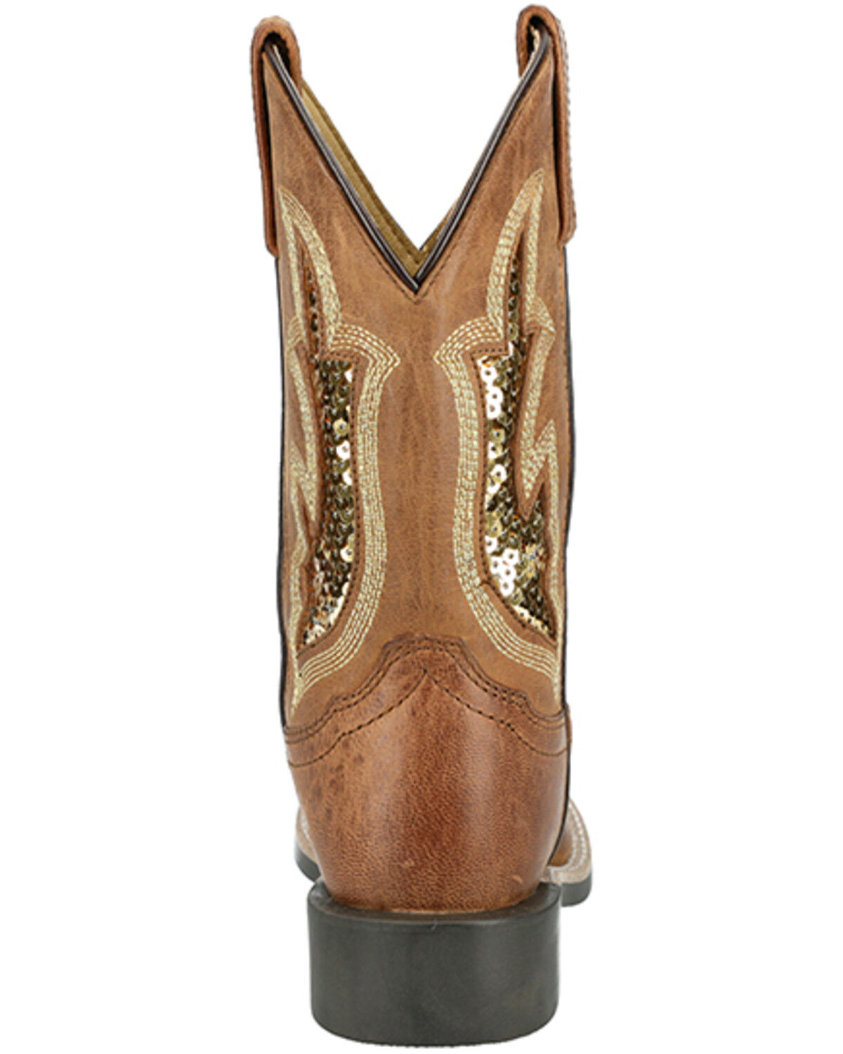 Image #5 - Smoky Mountain Girls' Nevada Western Boots - Broad Square Toe, Brown, hi-res