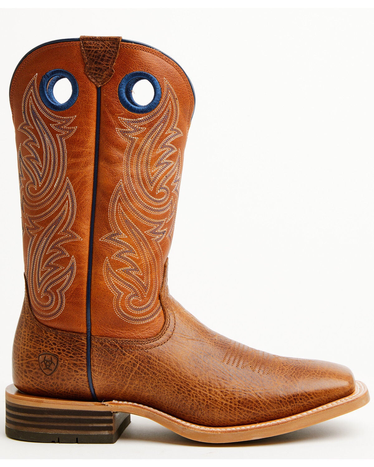 Image #2 - Ariat Men's HIghland Toughstock Performance Western Boots - Broad Square Toe, Brown, hi-res