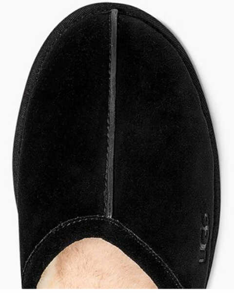 Image #5 - UGG Men's Scuff Suede House Slippers, Black, hi-res