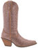 Image #2 - Dingo Women's Silver Dollar Western Boots - Pointed Toe , Rose Gold, hi-res