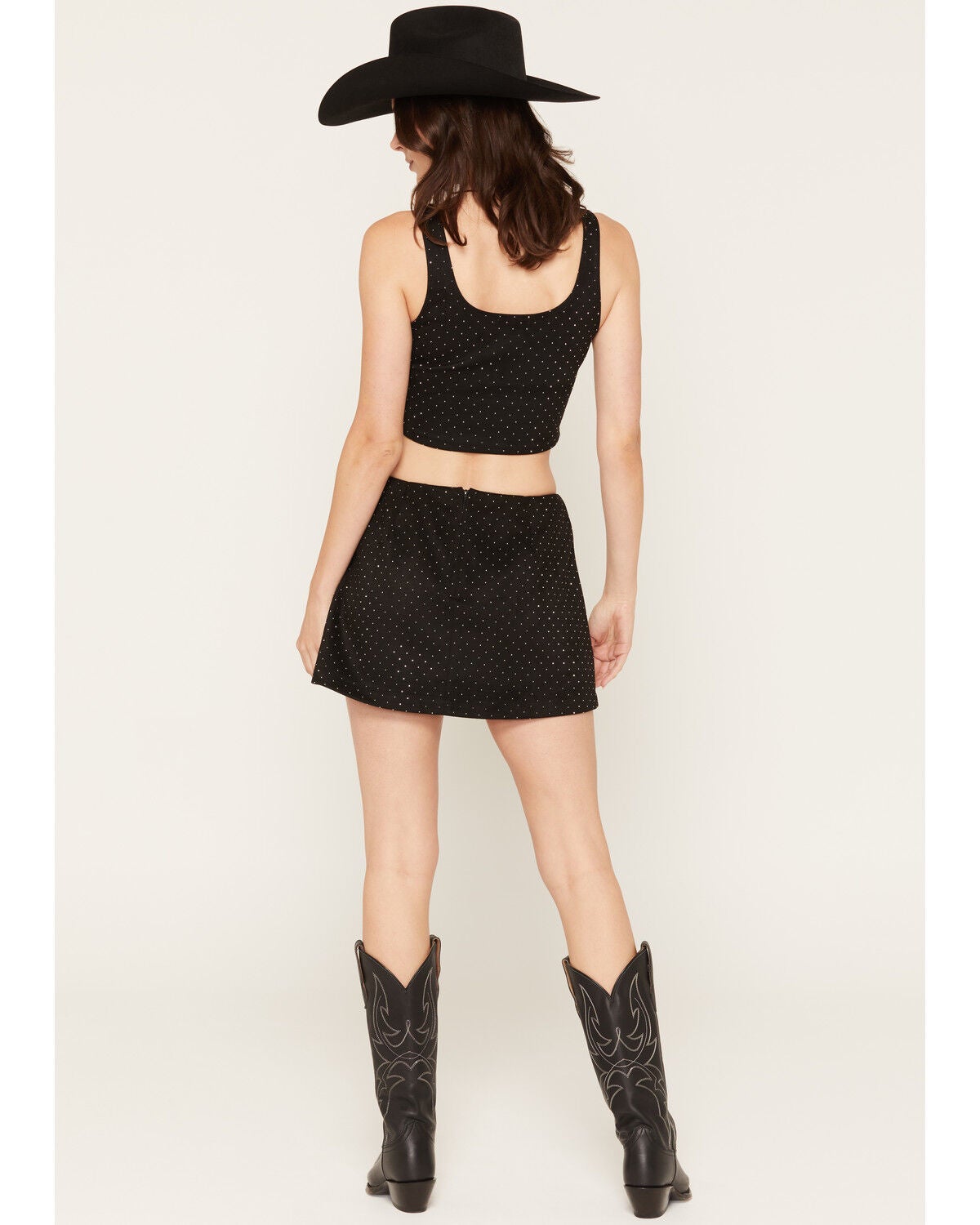 Image #4 - Originality Women's Rhinestone Corset, Black, hi-res