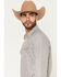Image #2 - RANK 45&reg; Men's Geometric Fuji Print Long Sleeve Snap Performance Shirt, Sand, hi-res