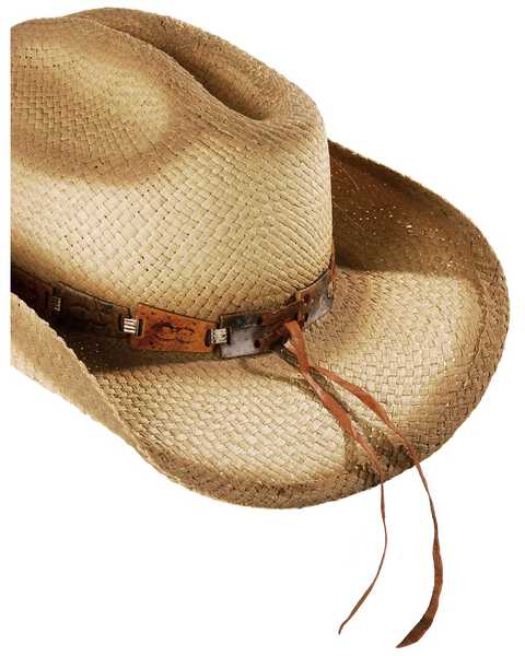 Image #3 - Bulllhide Star Central Straw Cowboy Hat, Natural, hi-res