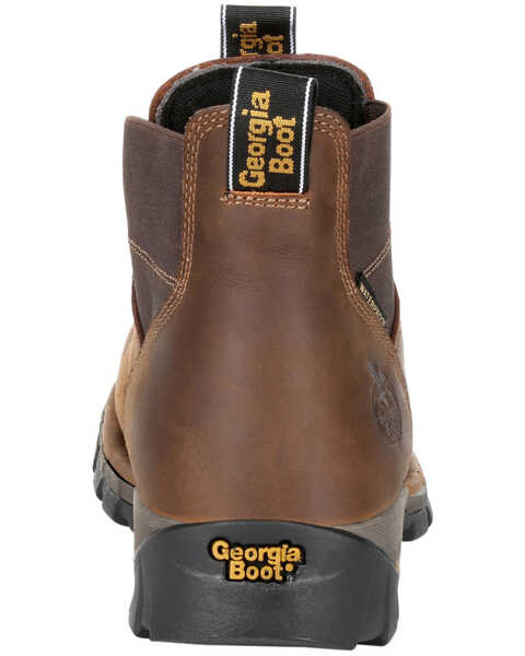 Georgia Boot Men's Eagle One Waterproof Chelsea Work Boots - Soft Toe, Brown, hi-res