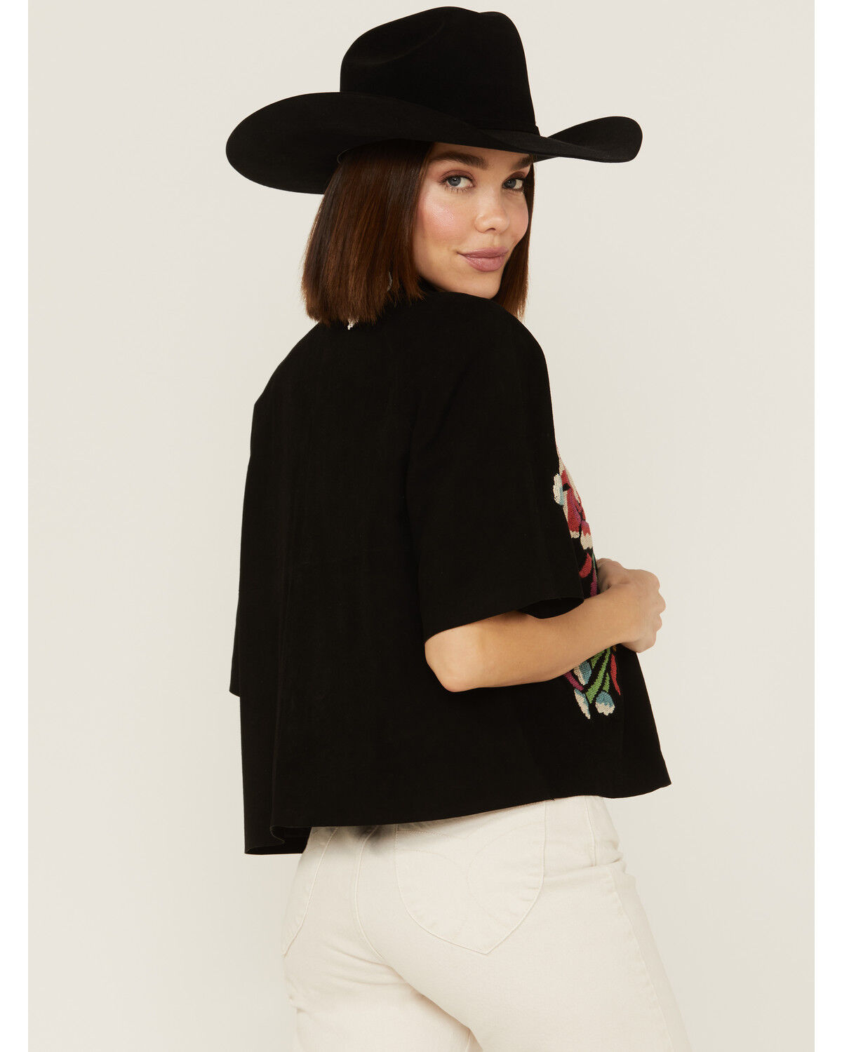 Image #4 - Double D Ranch Women's Kaminski Cross Stitch Jacket, Black, hi-res