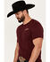 Image #2 - Pendleton Men's River Logo Short Sleeve Graphic T-Shirt, Maroon, hi-res
