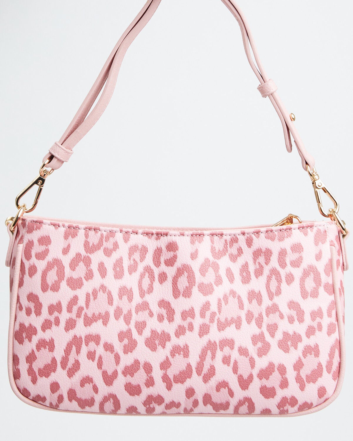 Image #2 - Wrangler X Boot Barn Women's Leopard Print Shoulder Bag with Chain, Pink, hi-res