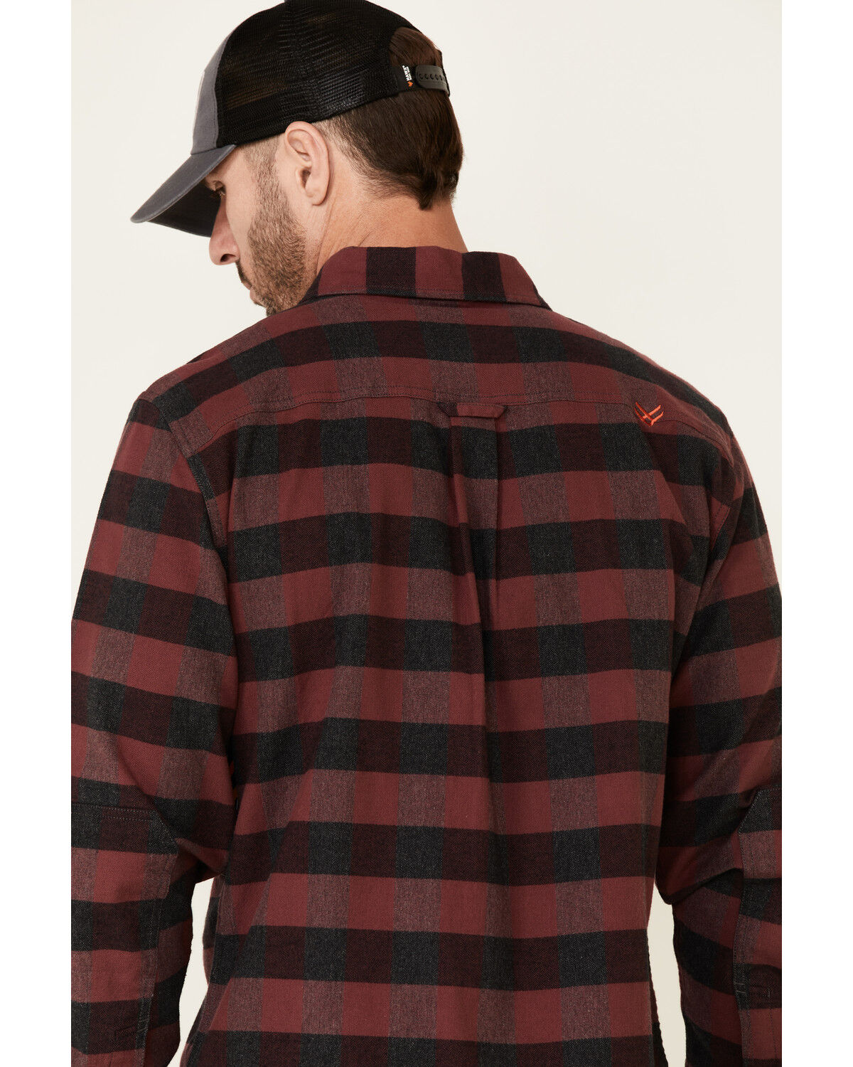 Image #5 - Hawx Men's Harris Stretch Plaid Print Long Sleeve Button Down Work Flannel Shirt - Tall, , hi-res