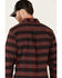 Image #5 - Hawx Men's Harris Stretch Plaid Print Long Sleeve Button Down Work Flannel Shirt - Tall , Dark Red, hi-res